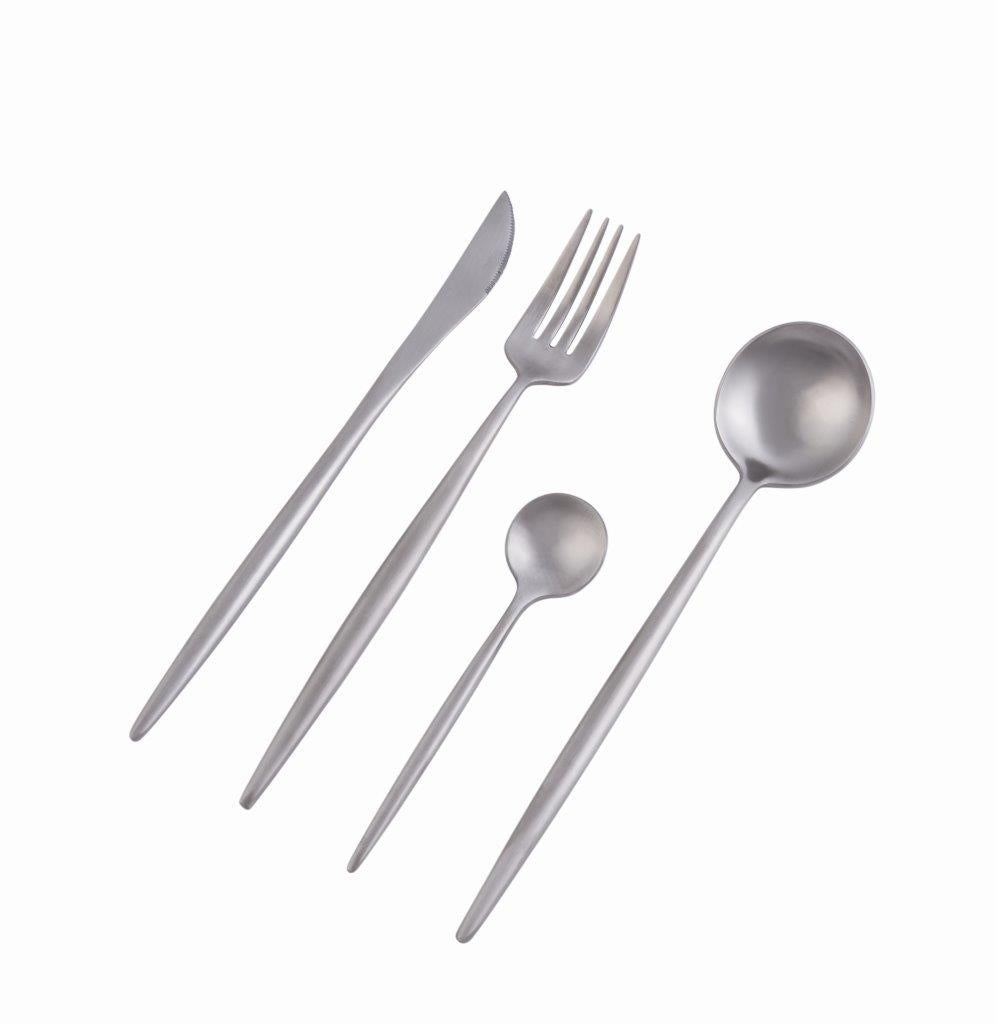 Dubai Matte Stainless Steel 16pc Cutlery Set