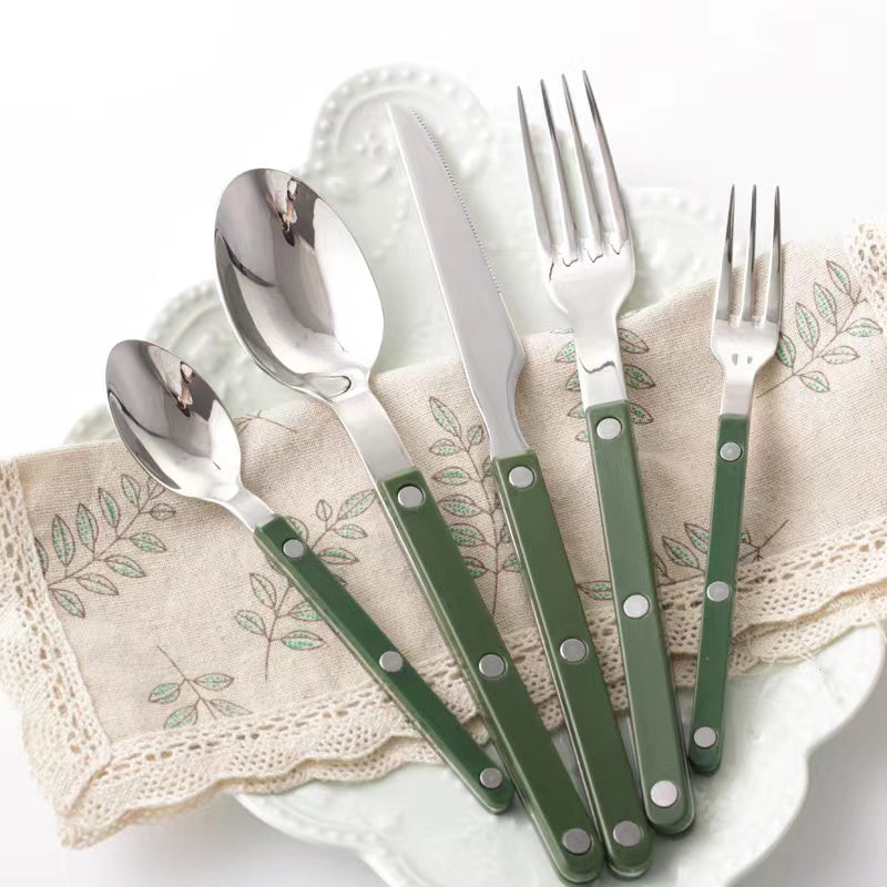 Louisiana Dark Green 16pc Cutlery Set