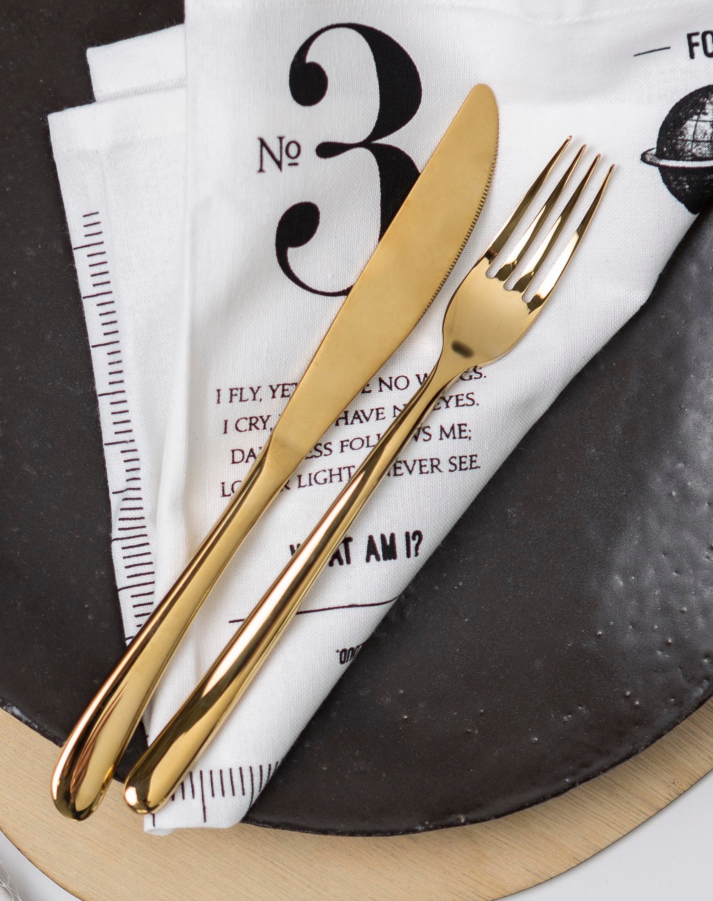 Buddha Gold Cutlery Set