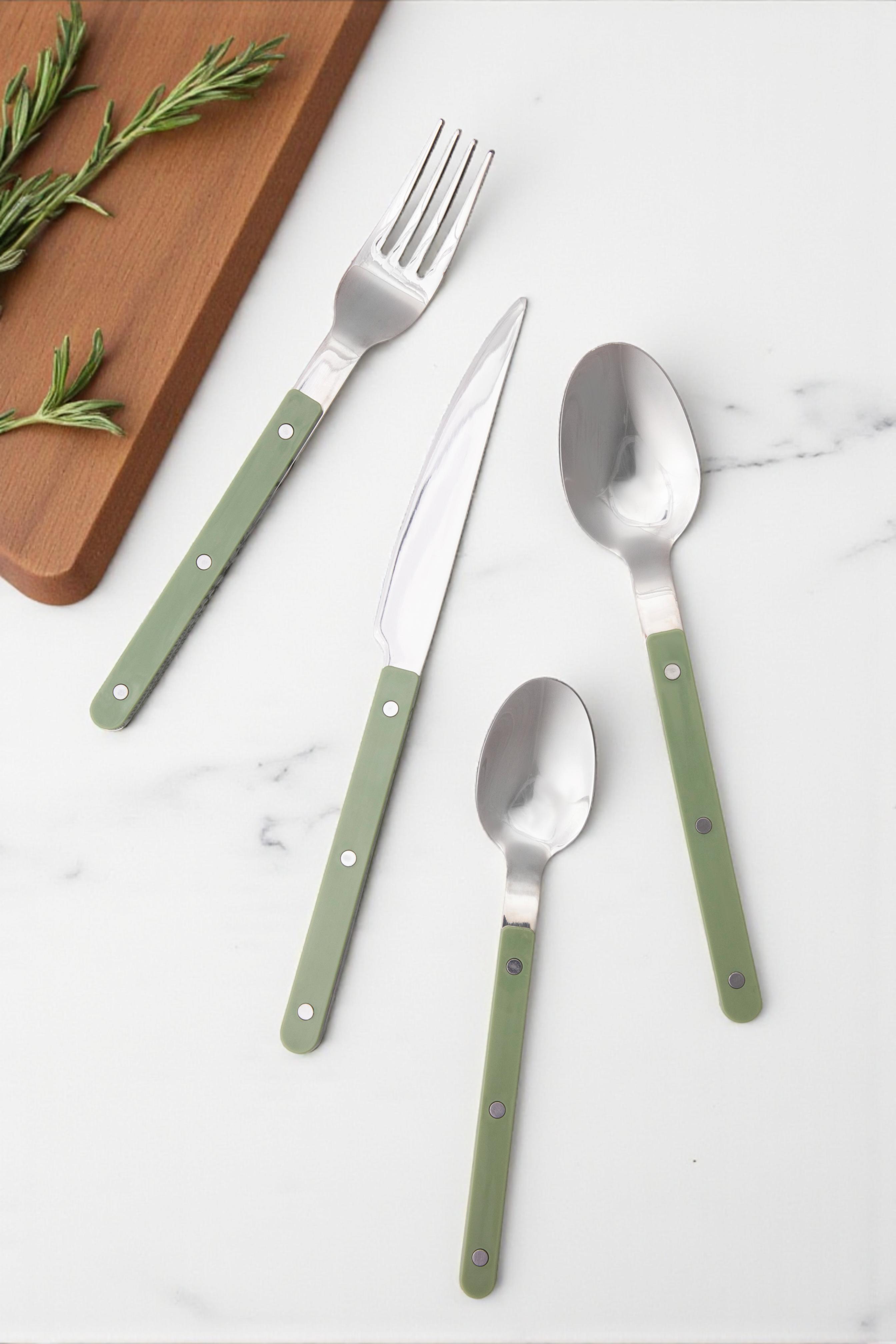 Louisiana Pistachio Green 16pc Cutlery Set