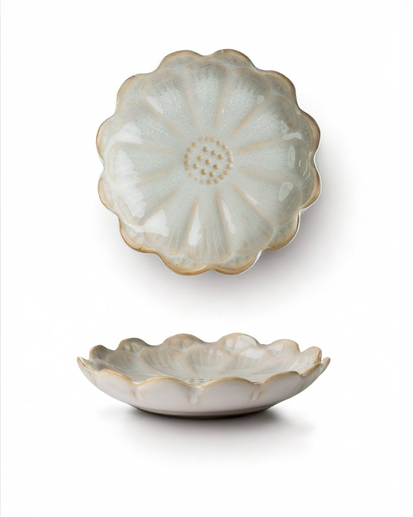 Japanese Lotus Dipping Dishes 4pc Option 2