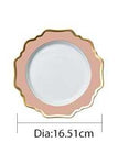 Versailles Rose 6.5" Bread Plates 4pc