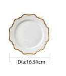 Versailles White 6.5" Bread Plates 4pc Set