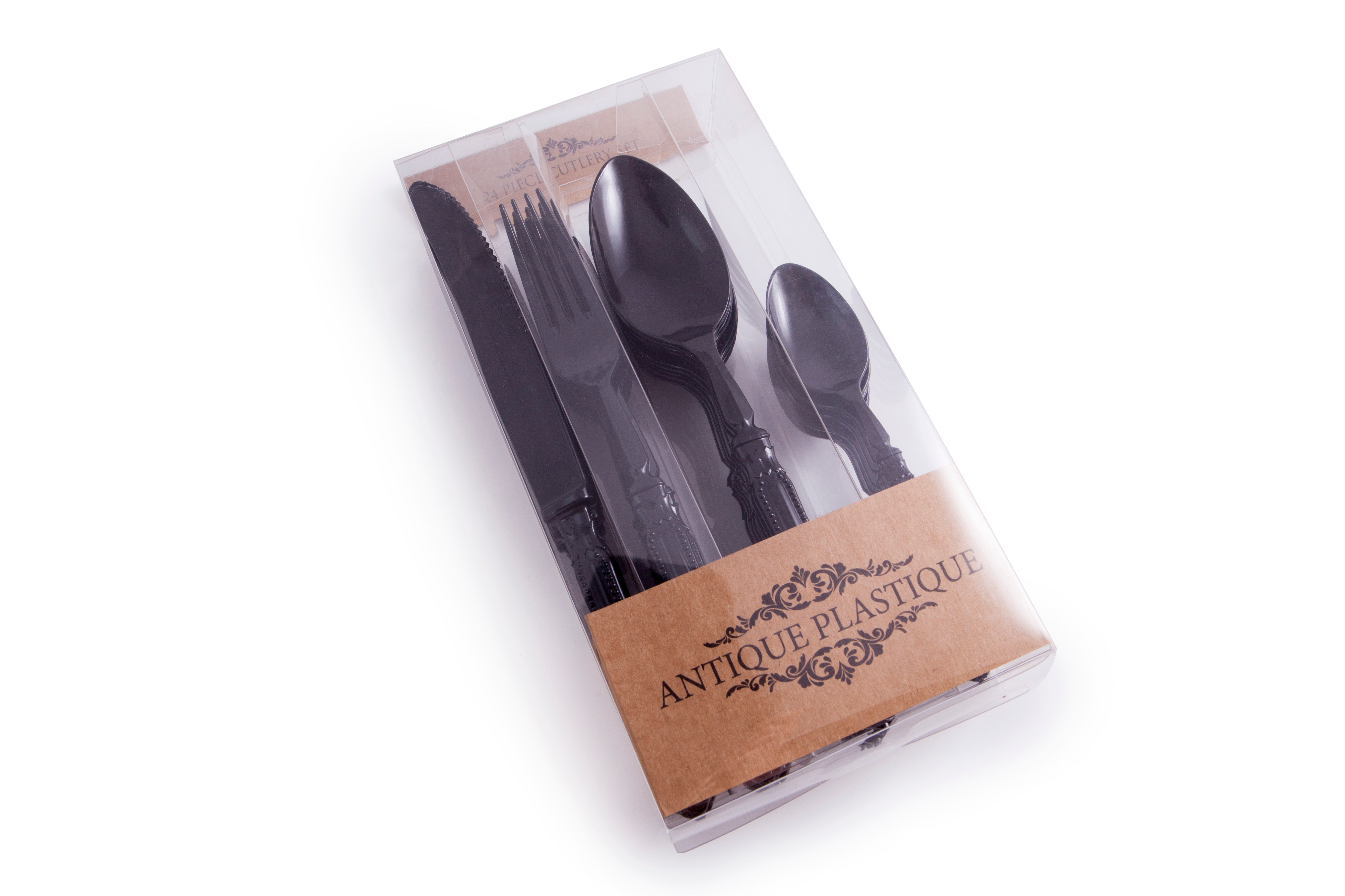 Antique Plastique Black 24pc