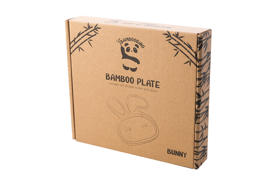 Bamboobino Bunny Baby & Toddler Plate Purple
