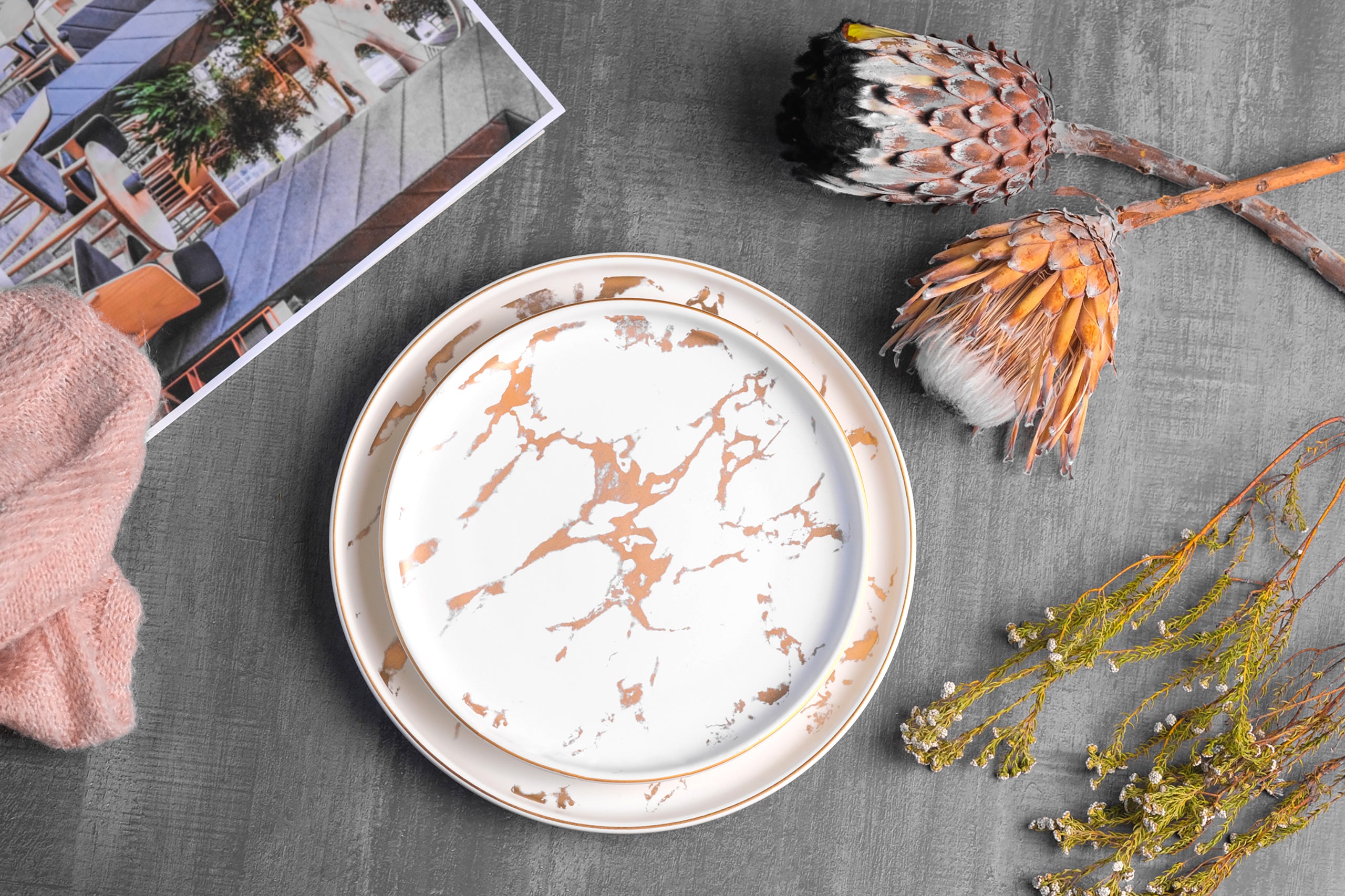 Kintsukuroi Dinner Plates 4pc Set