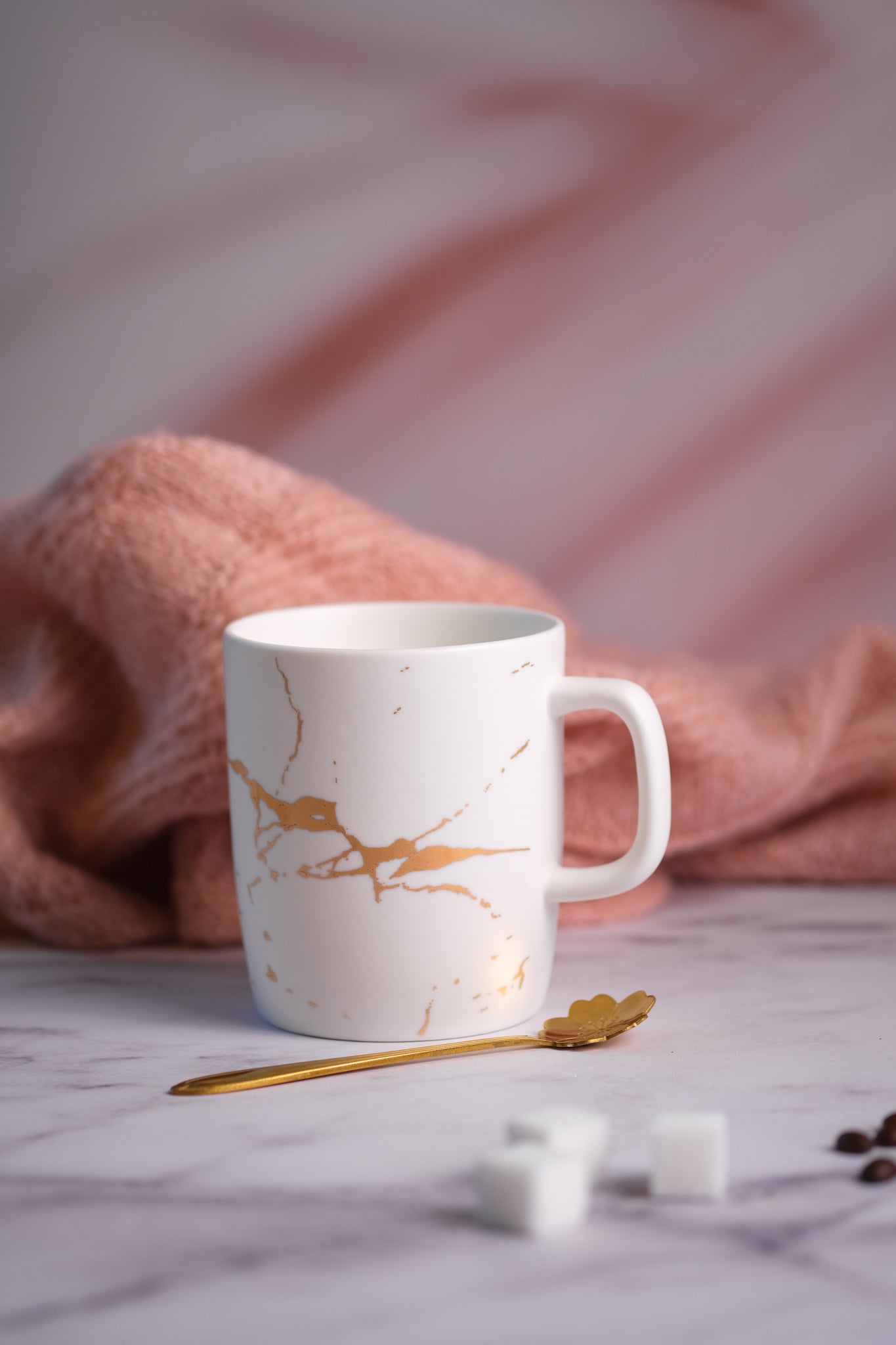 Kintsugi Breakfast Cup White