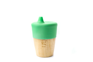 Bamboobino Toddlers Cup with silicone drinking lid Mint Green