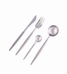 Dubai Stainless Steel & Grey 16pc Cutlery Set