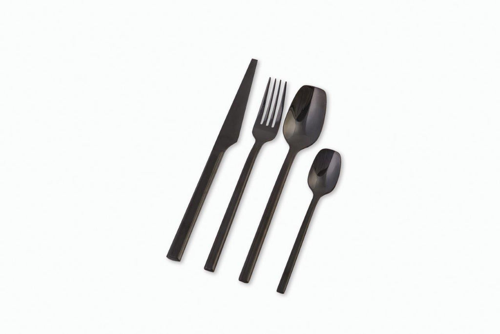 Malta Titanium Black Cutlery Set