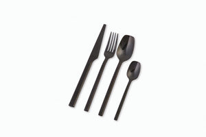 Malta Titanium Black Cutlery Set