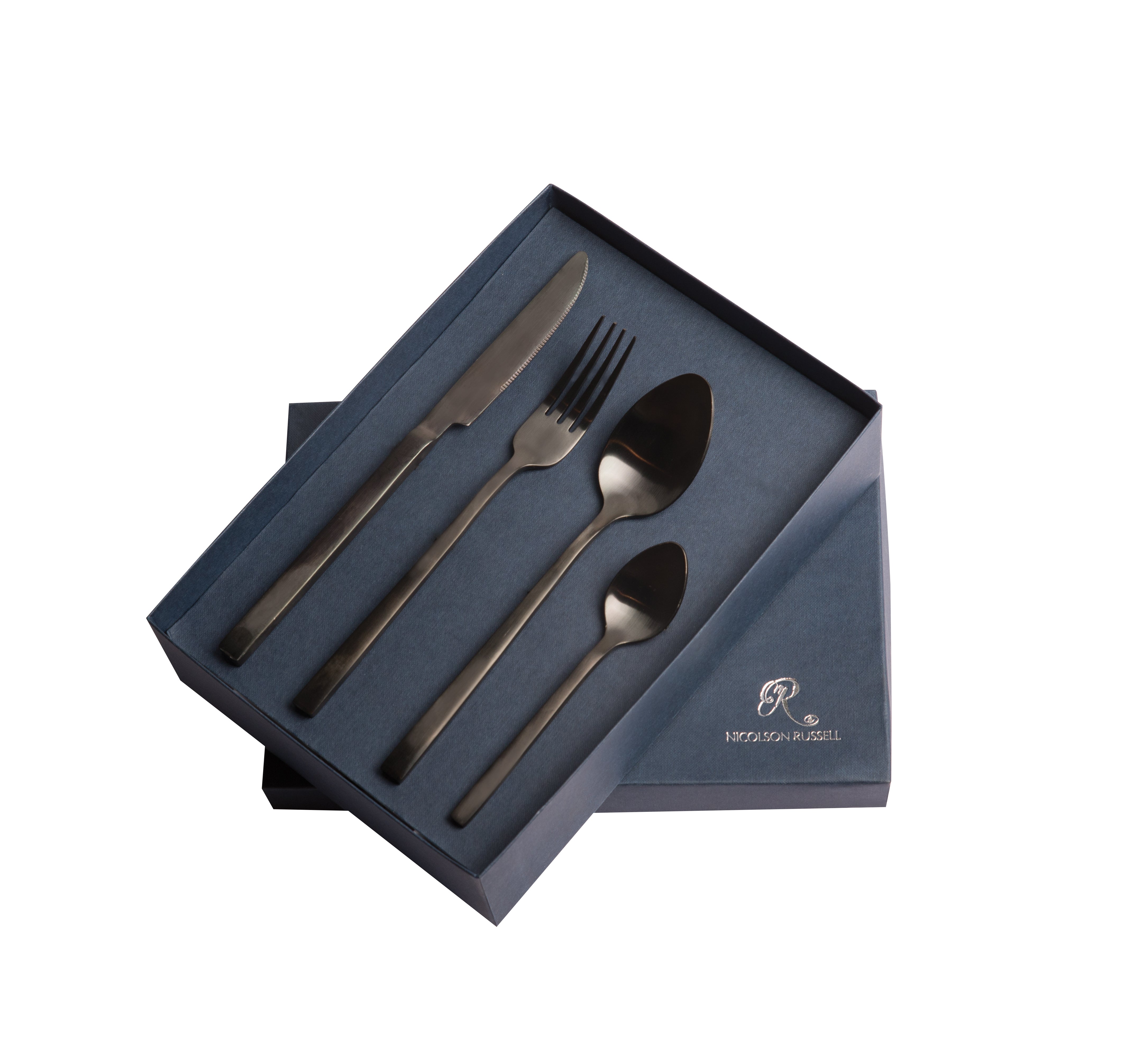 New York 16pc Cutlery Set Black