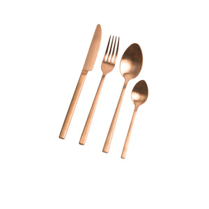 New York 16pc Cutlery Set Rose Gold
