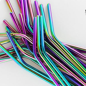 Stainless Steel Straws - Rainbow