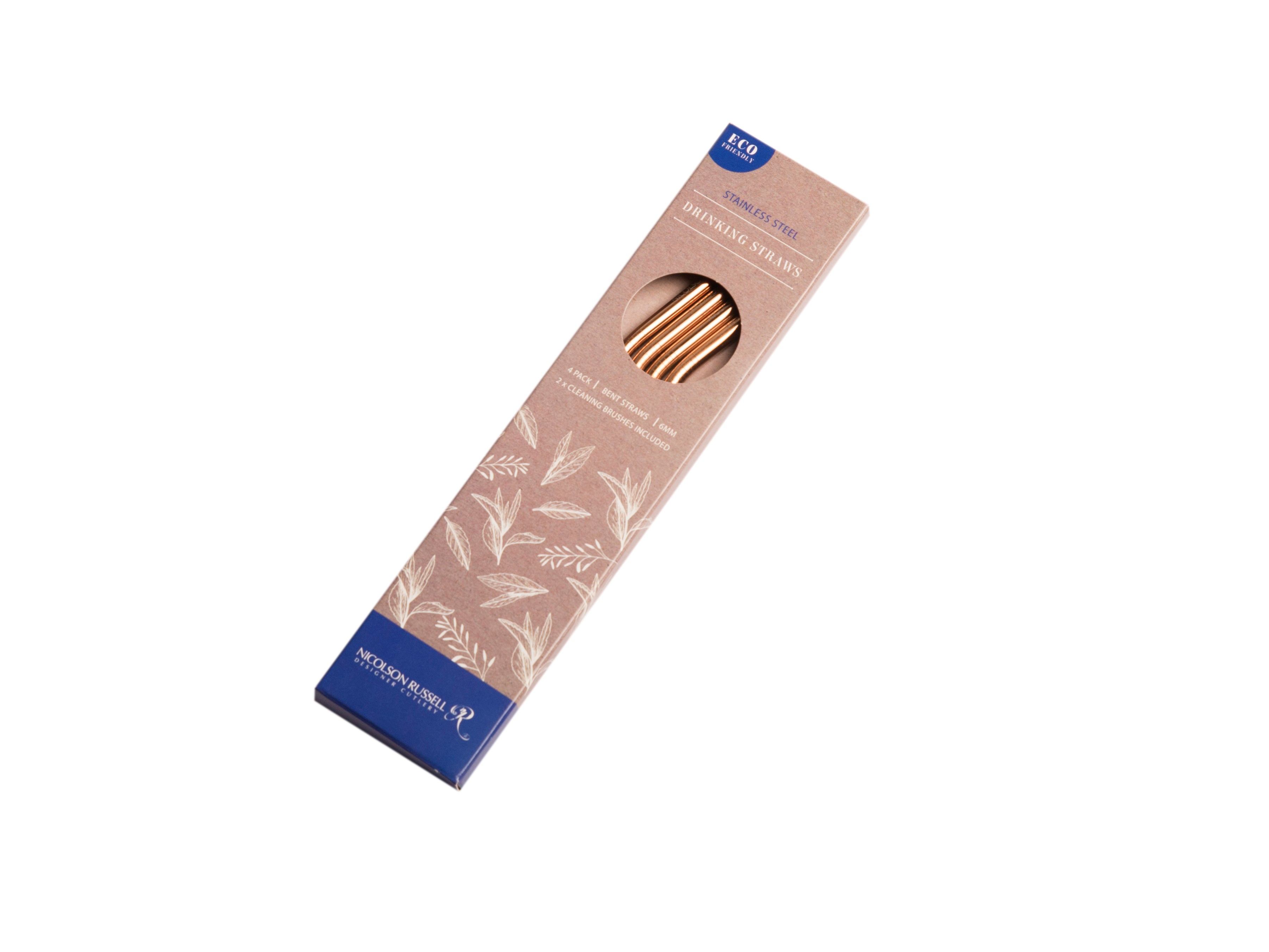 Stainless Steel Straws - Rose Gold