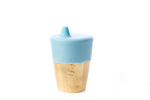 Bamboobino Toddlers Cup with silicone drinking lid Blue