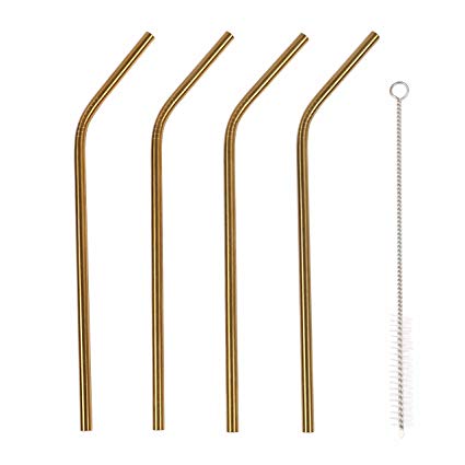 Stainless Steel Straws - Gold