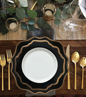 Versailles Black 6.5inch Bread Plate