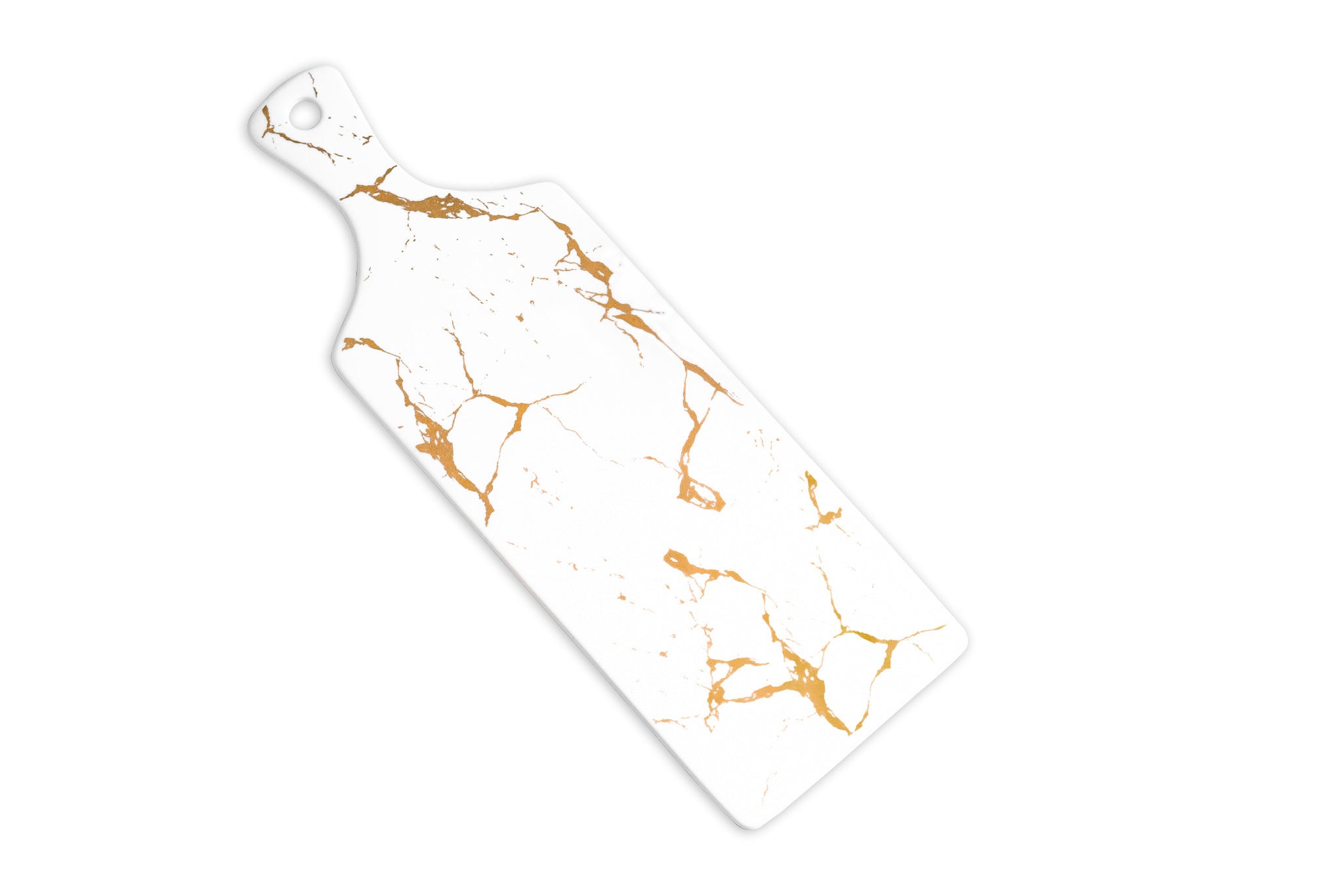 Kintsugi Long Pizza Plate white