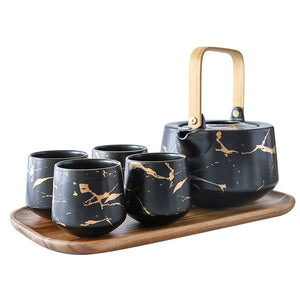 Kintsugi Teapot and Cups