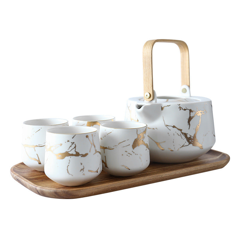 Kintsugi Teapot and Cups