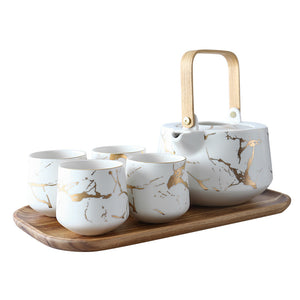 Kintsugi Teapot and Cups