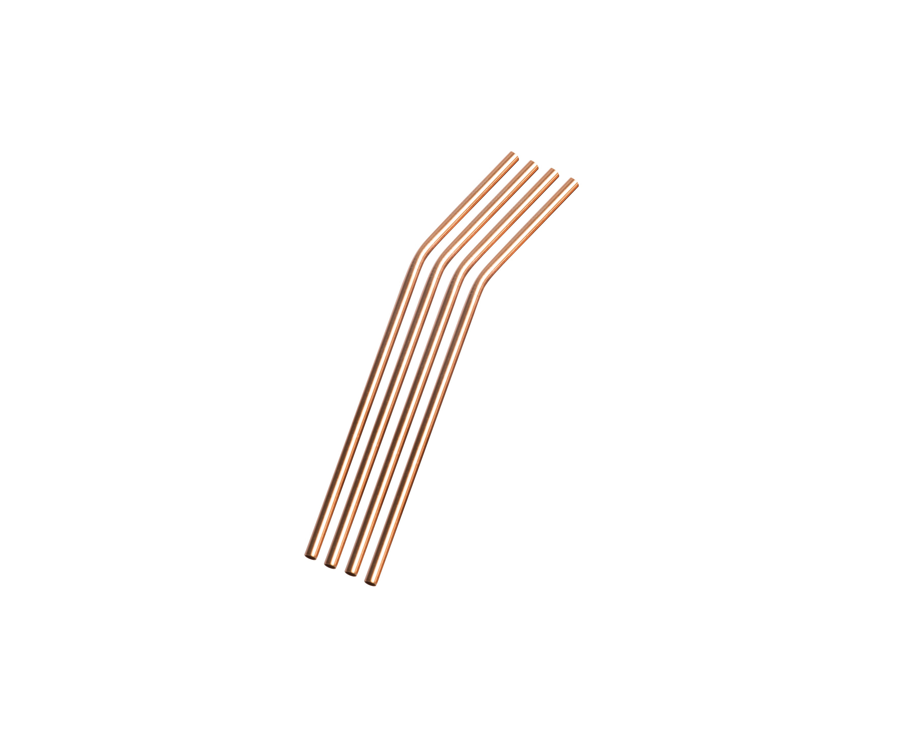 Stainless Steel Straws - Rose Gold