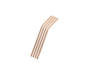 Stainless Steel Straws - Rose Gold