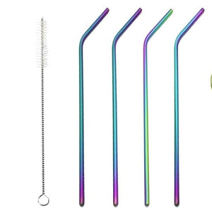 Stainless Steel Straws - Rainbow